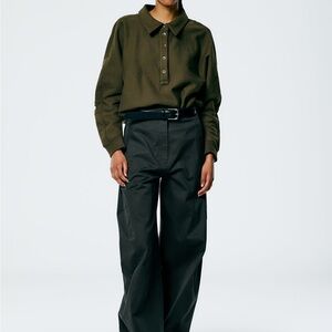 Tibi Gray Sid Chino Pant